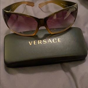 versace clip on sunglasses